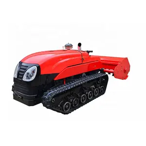 Remote control multi-functional pastoral management machine, crawler rotary cultivator