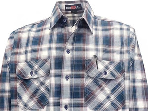 <span class=keywords><strong>Ropa</strong></span> de Trabajo FR <span class=keywords><strong>para</strong></span> Hombre, Camisa de Soldadura Ignífuga de 7.5oz con Botones de Urea FR, Tallas S-5XL, Diseño a Cuadros, Uso Multiindustrial - Product Image 4