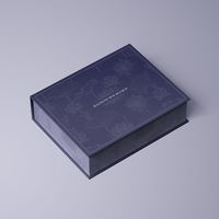 Vente flash - Boîte cadeau pliante en papier - Emballage cadeau - Logo imprimé personnalisé - Boîte magnétique de luxe violette pour parfum