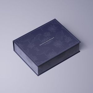Hot Sale Caixa De Presente <strong>Folding</strong> <strong>Paper</strong> Gift Packaging <strong>Box</strong> Custom Printed Logo Luxury Purple Magnetic <strong>Box</strong> for Perfume - Product Image 2