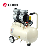 Compresseur d'air industriel EDON 220V mobile, silencieux, pour pneus et peinture
