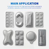 Machine d'emballage sous blister automatique série DPP pour comprimés, gélules et capsules souples en aluminium et plastique, prix d'usine