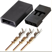 Câble de servomoteur anti-interférence 22AWG, connecteur JR Futaba 3 broches mâle-femelle avec gaine thermorétractable