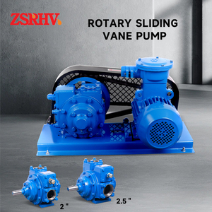Pompes rotatives à palettes auto-amorçantes série Zsyb avec soupapes de sécurité hautement réglables, moteur monophasé, transfert d'huile 2, 2,5, 3 pouces, ZS-E03 - Product Image 2