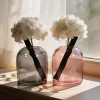 Luxuriöse 350ml Anpassbare Kapazität Lufterfrischer Reed-Diffusor-Flasche Mattiertes Farbglas Siebdruck Aromatherapie