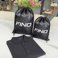 Bolsa de Embalaje Textil para Gorra de Béisbol de 28*35cm, Bolsa de Embalaje de Satén para Camiseta Polo de 32*39cm, Personalizada con Logotipo