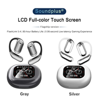 Écouteurs Sport sans Fil YYK-Q16 Pro YYK-Q16s Pro OWS à Crochet Auriculaire avec Écran Tactile LCD Couleur et Suivi de Santé Féminine