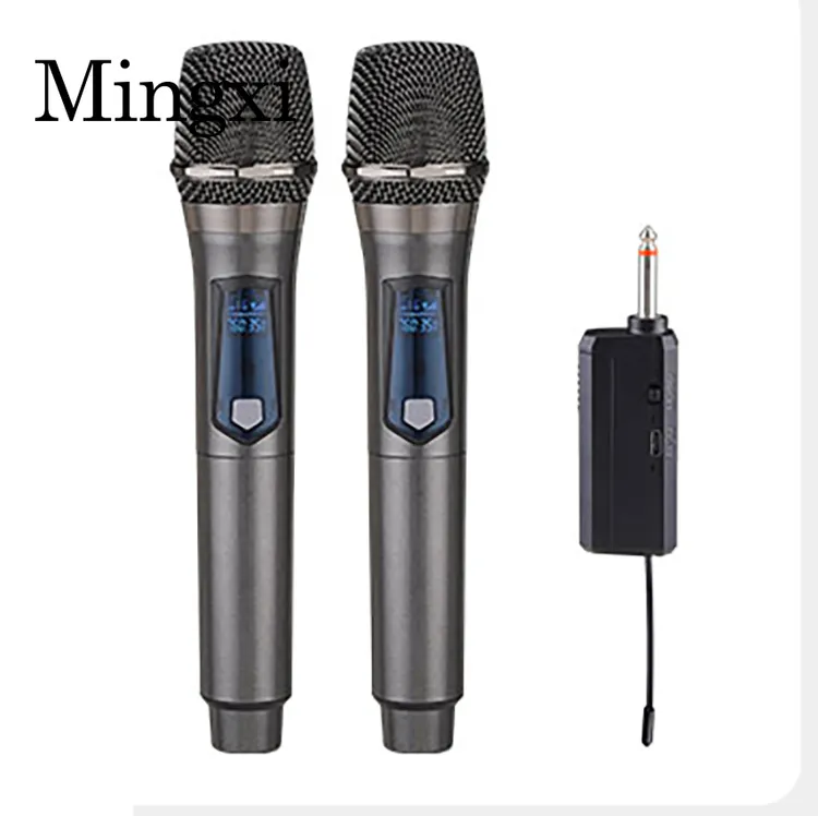 Microphone dynamique sans fil portable FM professionnel Microphone sans fil à condensateur bêta anti-interférence microfone