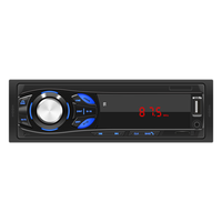 Radio mobil Stereo 1 DIN daya kecil 12V, pemutar perekam Audio mobil BT layar LED FM AUX Input Mp3 Usb Aux in Fm murah