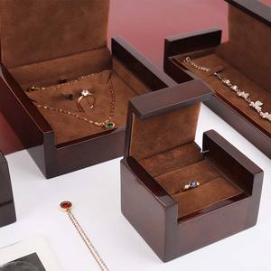 SUNDO di fascia alta oro saudita anello in <span class=keywords><strong>argento</strong></span> collegato braccialetto di gioielli scatola di <span class=keywords><strong>legno</strong></span> anello di fidanzamento scatola di <span class=keywords><strong>legno</strong></span> per il centro commerciale - Product Image 2