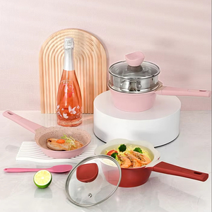Batterie <span class=keywords><strong>de</strong></span> <span class=keywords><strong>cuisine</strong></span> en aluminium antiadhésif 2 pièces <span class=keywords><strong>pour</strong></span> bébé - Product Image 1