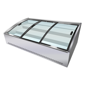 Three-layer Stepped Fresh-keeping Display Cabinet Seafood Frozen Desktop Hotel Canteen Restaurant Fresh-keeping Special <strong>Freezer</strong>