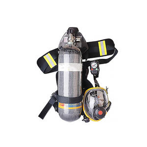 Máscara Facial Completa de Fibra de Carbono con Cilindro Antivaho para Rescate de Emergencia en Incendios, Aparato de Respiración de Aire, Producto de Seguridad - Product Image 6