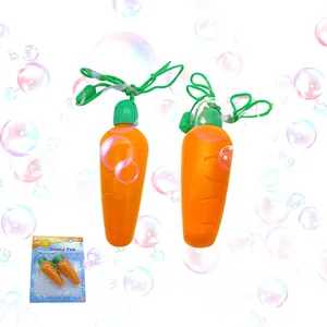 Baloncuk oyuncakları su çocuklar açık Mini kabarcık üfleme oyuncak turp havuç şekli kabarcık oyuncak değnek ile