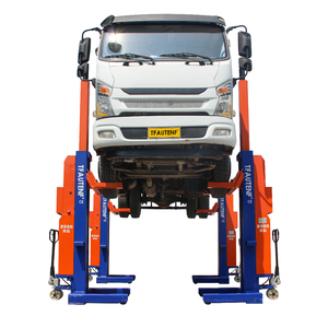 Elevador de 4 Postes TFAUTENF <span class=keywords><strong>CE</strong></span> con Control Inalámbrico de 30T, Elevador Hidráulico Móvil para Camiones con Carga Individual por Columna de 7.5T - Product Image 4