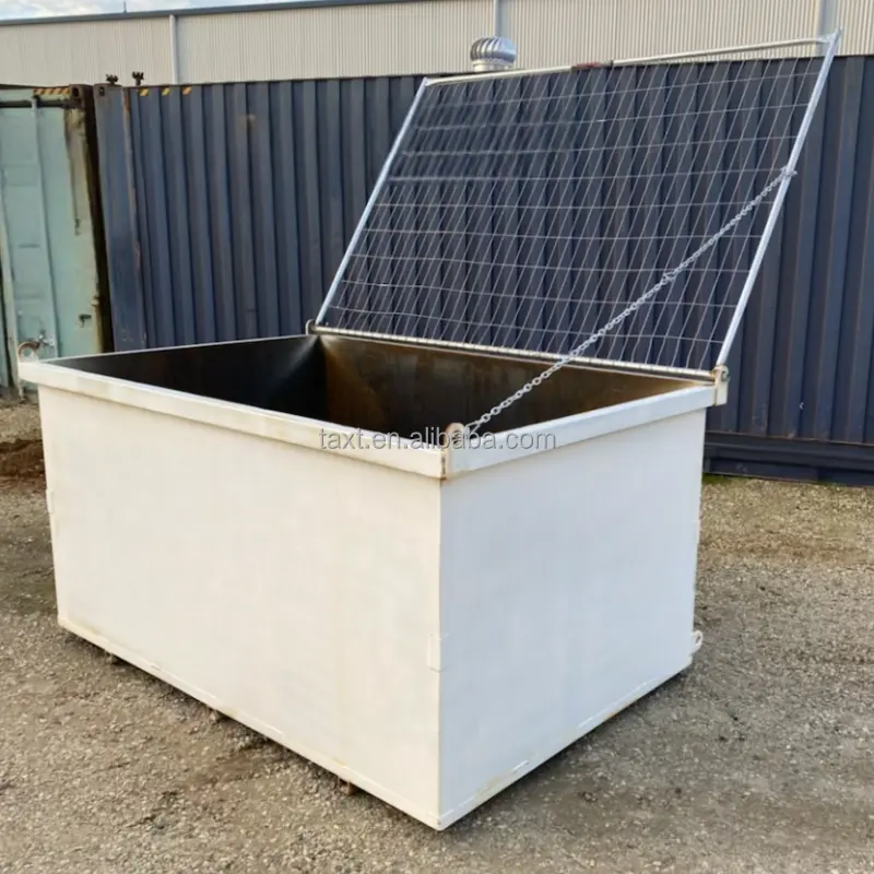 5 Cubic Meter Hook Lift Skip Bin Customized Industrial Waste Recycling Bin