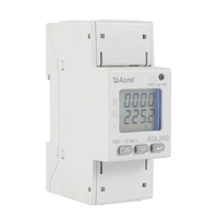 Medidor de Energía Monofásico Acrel ADL200-WF, Riel DIN, Modbus RTU, WIFI, Pantalla LCD, Distribución de Energía, Multitarifa, Certificado MID