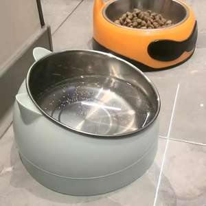 ที่ให้อาหารแมวแบบยกสูง ดีไซน์หูน่ารัก ถอดออกได้ ชามสแตนเลสกันลื่น สำหรับแมวและ<span class=keywords><strong>ลูก</strong></span>สุนัข - Product Image 5