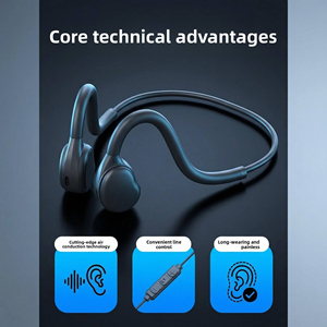 <span class=keywords><strong>Casque</strong></span> filaire à conduction osseuse, léger, <span class=keywords><strong>ouvert</strong></span>, pour le sport, le cyclisme, l'ordinateur et le gaming - Product Image 5