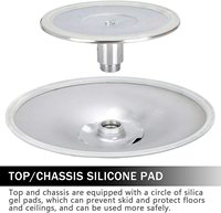 Poteau amovible en acier inoxydable portable pour le fitness pour la filature et la danse Diamètre de 45mm pour la barre de décapants de gymnastique à domicile