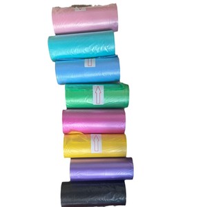 Sacs à déjections pour animaux de compagnie 22x30cm HDPE imprimés avec des empreintes de pattes et des os pour chiens, fournitures en vrac - Product Image 5