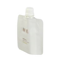 Pochette à bec verseur blanche mate personnalisée pour l'emballage de shampoing/gel douche liquide, anti-fuite