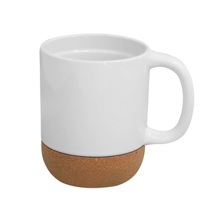 DD4621 Logo personnalisé 11oz tasses en céramique Sublimation blancs bière café en gros coloré os tasses en céramique avec Base en <span class=keywords><strong>bois</strong></span> - Product Image 1