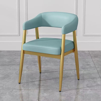 Meubles de restaurant modernes, canapé en bois et métal doré avec coussin en éponge douce pour les salons de thé et les cafés