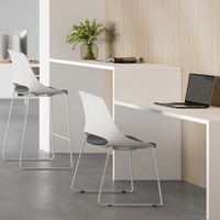 Meilleure vente chaise de salle de réunion exécutive tabouret en plastique réglable en acier pour réception bureau cuisine salle à manger extérieure chaise de bureau