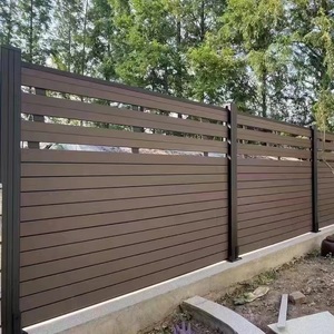 Clôture de jardin moderne en WPC, décorative, ignifuge et imperméable pour l'extérieur - Product Image 3