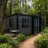 Maison extensible à double aile élégante de 20 pieds |   Maison préfabriquée moderne en conteneur pour maison d'hôtes de luxe