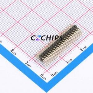 X1321WR-2x20J-C40D18 Pin Header Bent Lead Through Hole,P=1.27mm Connector 2x20P 1.27mm 1.27mm Pin Header - Product Image 2