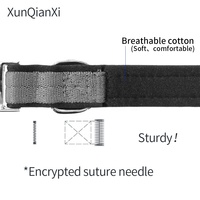 Collier pour chien en nylon premium avec boucle à logo personnalisée innovante, fermeture rapide, gris, OEM, petite quantité, MOQ 10