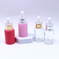Grosir 30ml 40ml 50ml 60ml botol tetes kaca/kemasan penetes Minyak kosmetik dengan warna disesuaikan