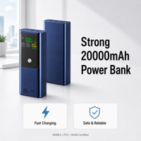 Benutzerdefiniertes Logo 20000mAh 100W Superschnelle Lade-Powerbank für Geschäftsreisen, Fluggesellschaft-Zugelassen, Kompaktes & Tragbares Design OEM/ODM