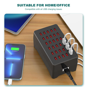 Cargador USB de 30 Puertos y 150 W (30 A) con Detección Inteligente, Estación de Carga PD de 100 W con Concentrador USB Multipuerto para Múltiples Dispositivos - Product Image 4