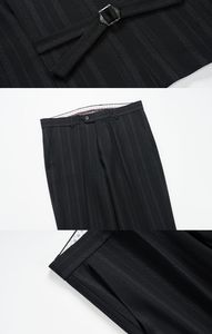 Veste Gilet Pantalon Nouvelle Mode Boutique Plaid Casual Office Business Men Suit Groom Wedding Dress Tuxedo 3 Pcs Blazers Set - Product Image 4