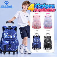 Sac à dos pour enfants grande capacité multi-compartiments, 2 en 1, détachable, imprimé galaxie, pour garçons et filles, vente en gros