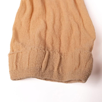 Chaussettes à essai jetables, chaussettes transparentes de couleur chair, chaussettes en stock