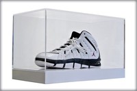 Vente en gros d'usine, panneaux acryliques transparents personnalisés, vitrines, boîte de collection de chaussures avec éclairage LED