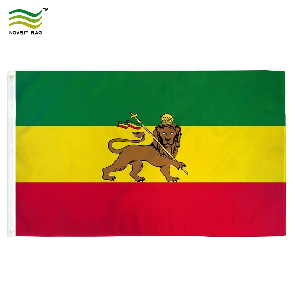 Drapeau éthiopien Lion de Juda