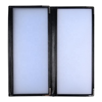 Yimi Cuir 3 Panneaux 6-View Trifold Café Menu Couverture Hôtel & Restaurant Fournitures