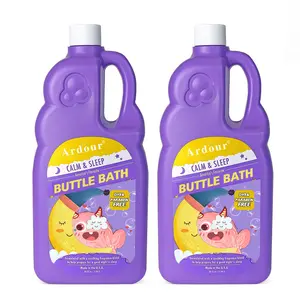 Etiqueta privada Espuma natural Bebé Infant Kids Body Clean Fun Champú orgánico para bebés Gel de ducha Baño de burbujas para bebés