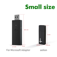Adaptateur Récepteur Sans Fil AOLION PGXB1006 pour PC Windows 11 10 8 7 Connecteur de Manette One S X Series Noir Accessoires de Jeu