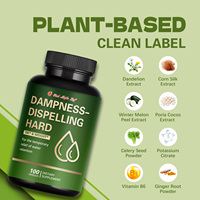 Capsules à base de plantes pour l'élimination de l'humidité, marque privée, complément naturel pour soulager la rétention d'eau avec pissenlit, soie de maïs et gingembre