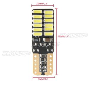 10 ชิ้นแคนบัส T10 4014 รถ LED ไฟภายในรถหลอดไฟสำหรับรถยนต์ไดโอดอัตโนมัติโคมไฟรถยนต์สีขาว 12V 24V - Product Image 6