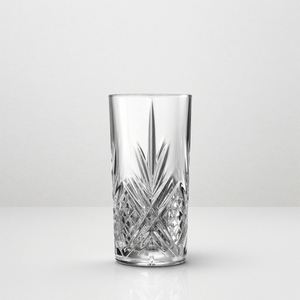 Bicchieri Hiball Classici Sostenibili da 12oz/350ml con Design in Vetro Tagliato, Forma Conica in Cristallo Trasparente - Product Image 6