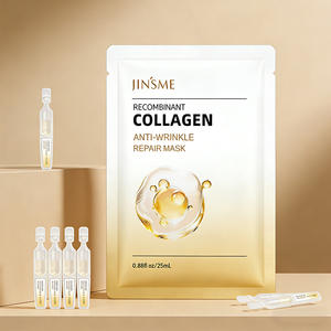 Masque facial en feuille de collagène 25 ml, anti-âge, anti-rides, hydratant, nourrissant, blanchissant, format voyage, étiquette privée OEM - Product Image 1