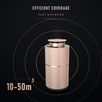 Atomiseur d'huile pour voiture sans eau, à piles, en métal, 40N 2W, faible bruit <30dba, fonctionnement par bouton tactile, portable, se pose à plat