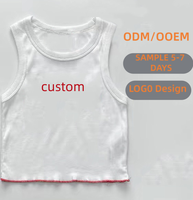 Camiseta sin mangas de algodón para mujer, versátil, transpirable, que absorbe la humedad, camiseta elástica de manga corta con estampado de verano